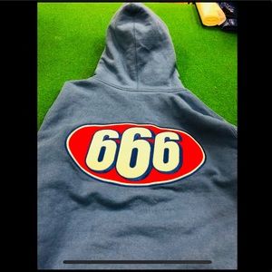 Supreme 666 zip up hoodie in Large